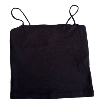 Black cotton camisole
