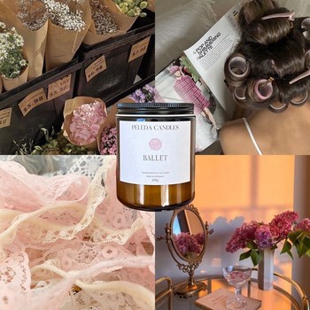 Soy wax scented candle Ballet