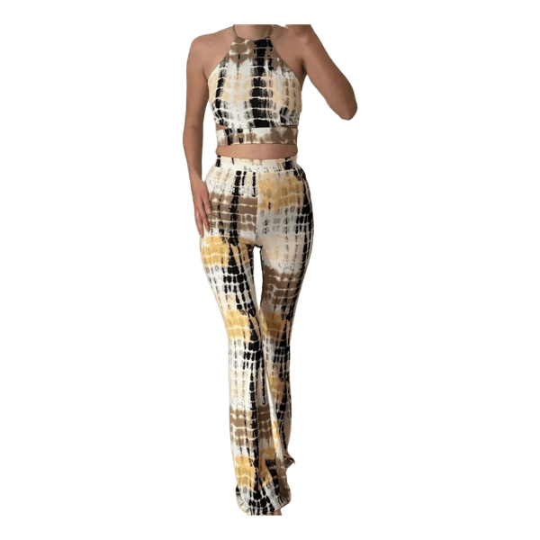 Tie-dye top and trousers