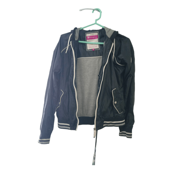 Champion black hooded jacket