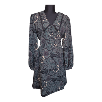 Green floral patterned dress