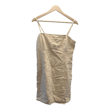 Beige mini dress