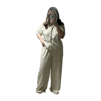 Beige pajama set