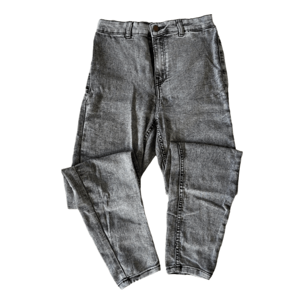 Grey washed skinny jeans