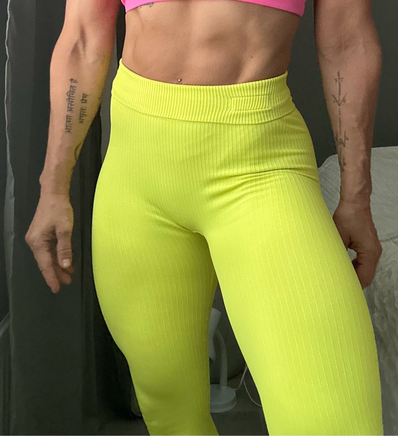 Same Goal Ribbed Tights. 