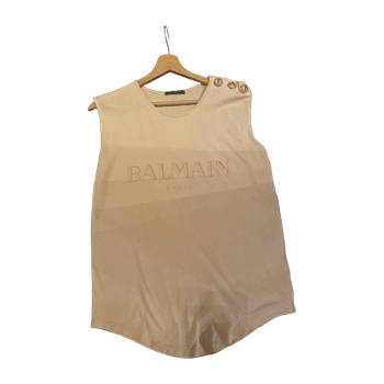 Beige sleeveless top