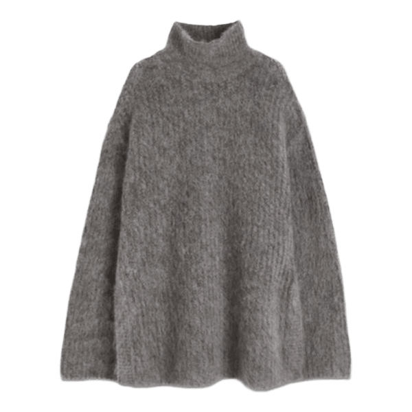 Gray mohair sweater
