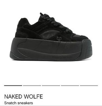 Black Naked Wolfe sneakers