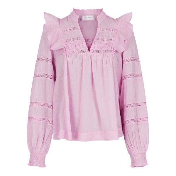 Lyserød bluse