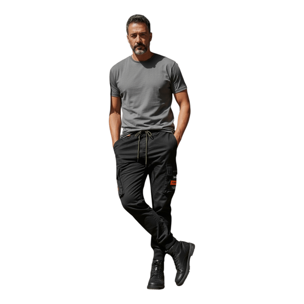 Black cargo bukser