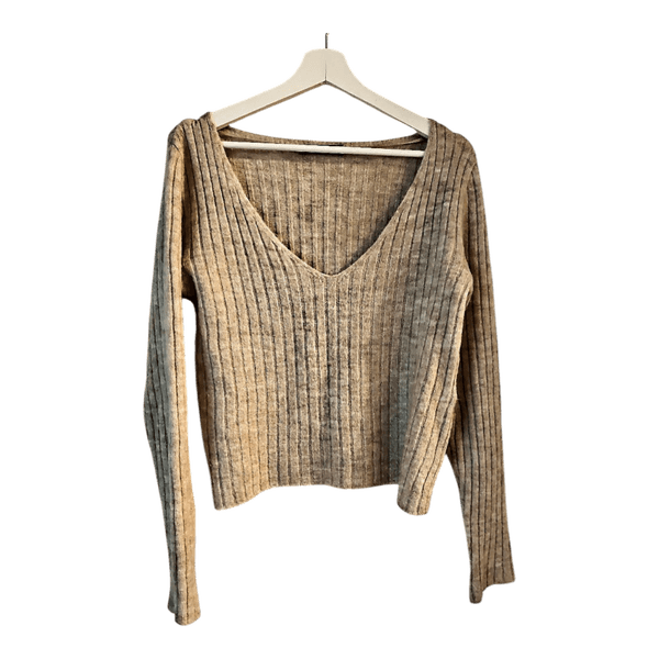 Beige villasekoite paita