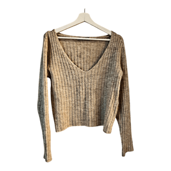 Beige villasekoite paita