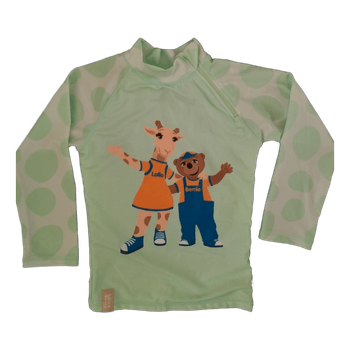 Green swimming shirt