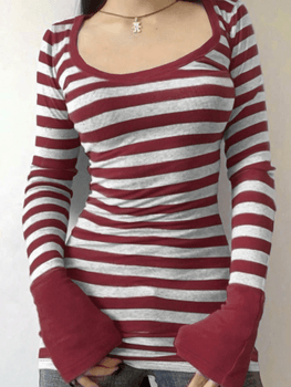 Slim fit long sleeve top