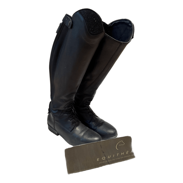 Equiteme black leather riding boots