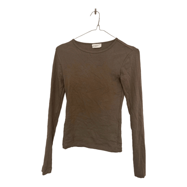 Brun langærmet top
