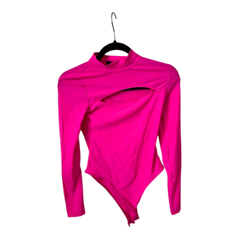Pink long sleeve bodysuit