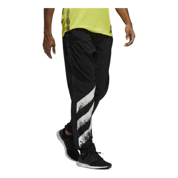 Adidas Aeroready snap-button running pants track pants M black activewear sportswear