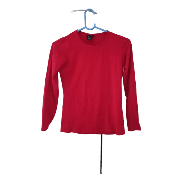 Red long sleeve top
