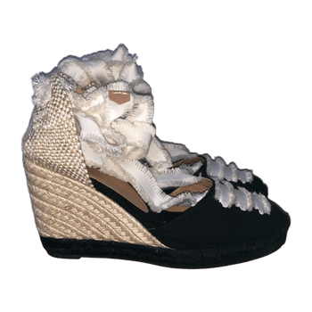 Castaner Coralia 80 Canvas Wedge Espadrilles, new
