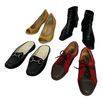 4 Pairs of Womens Shoes Size 37 Leather Comfort
