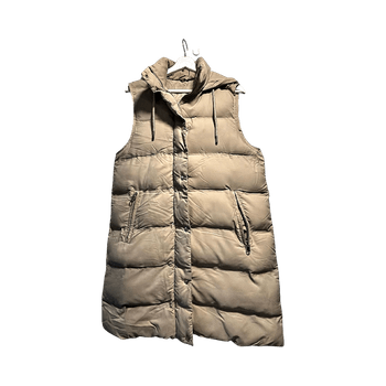 Beige puffer vest