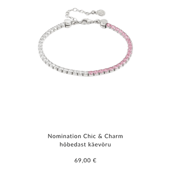Nomination 925 silver crystal bracelet