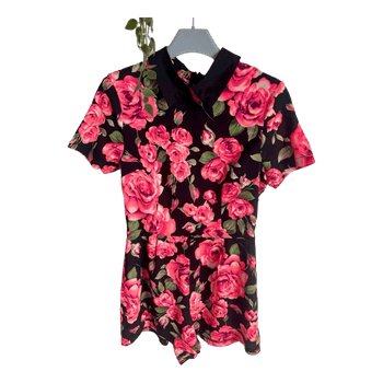 Floral print playsuit