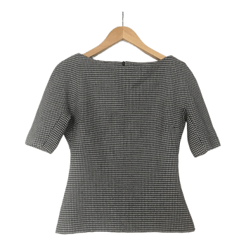 Zara houndstooth top