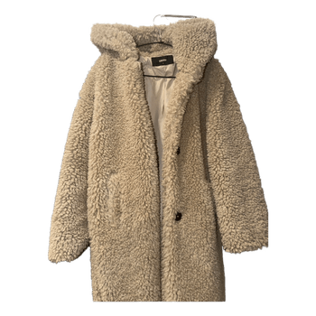 Beige teddy bear coat