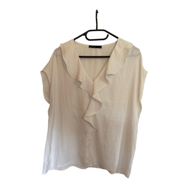 Mohito white ruffle blouse