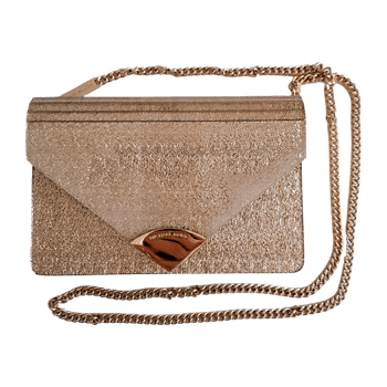Michael Kors gold clutch crossbody 