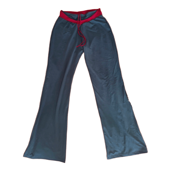 Blue flared leggings