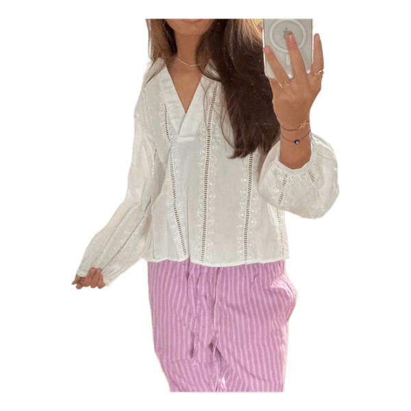 Cutwork embroidered blouse