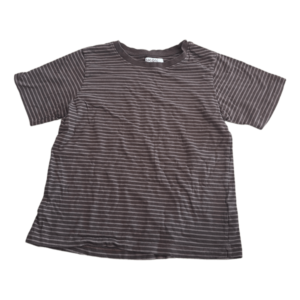 Brun stribet t-shirt