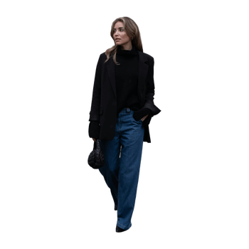 Light blue slouchy jeans