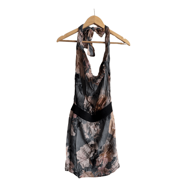 Floral halter neck dress