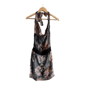 Floral halter neck dress