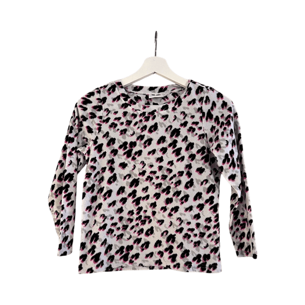 Leopard print fleece