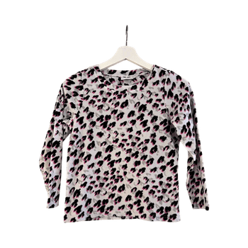 Leopard print fleece