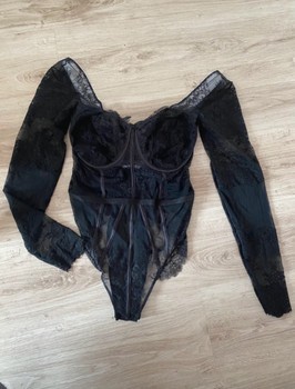 Black lace bodysuit