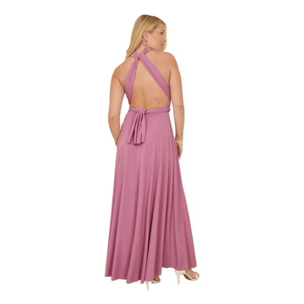 Mauve infinity long dress