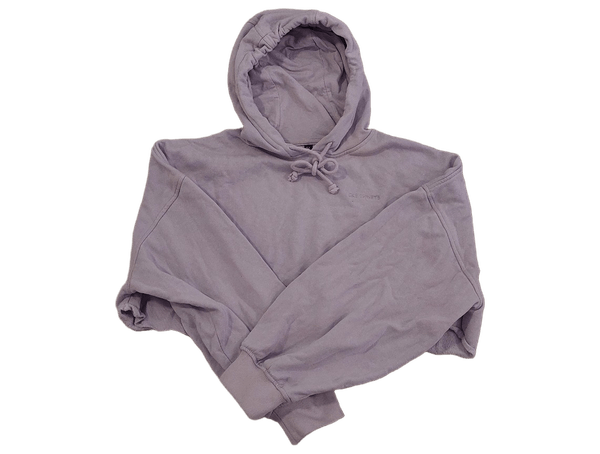 Lilac cropped hoodie sweatshirt