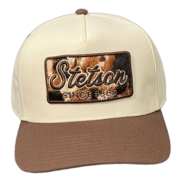 Stetson brown white cap