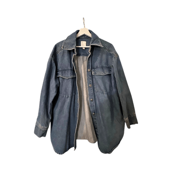 Vaaleansininen farkkutakki