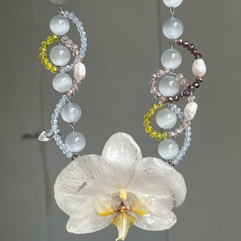 Orchid necklace