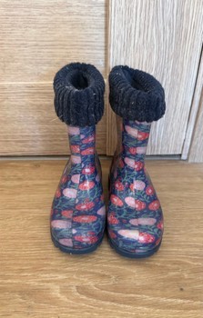 Demar floral rain boots