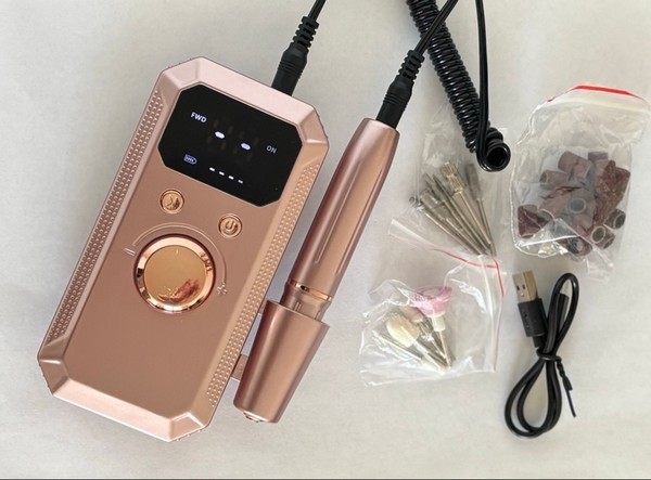 Rose gold nail drill