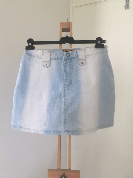 light denim skirt