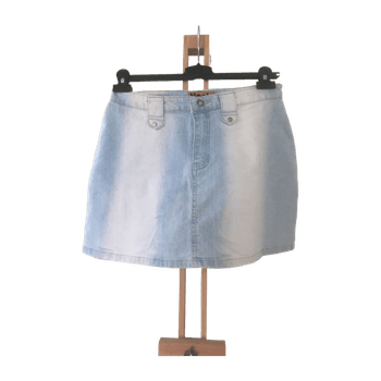 light denim skirt